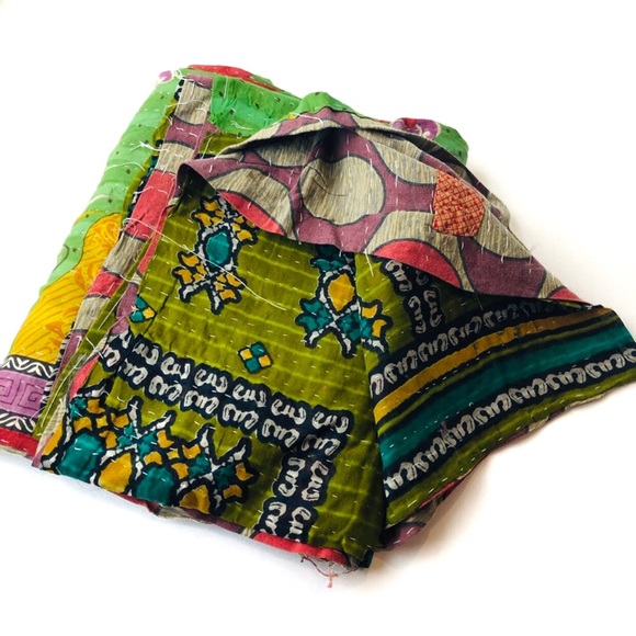 Other - Indian Bohemian Kantha Quilt - Vintage Bed Cover